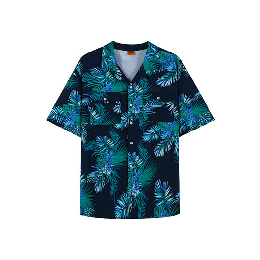 Camisa Floral Hawaiana Manga Corta Estilo Coreano Tendencia Ins - Image 5