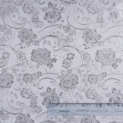 Tela Jacquard Dorada y Plateada en Poliéster - Image 2