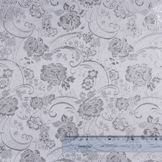 Tela Jacquard Dorada y Plateada en Poliéster - Image 2