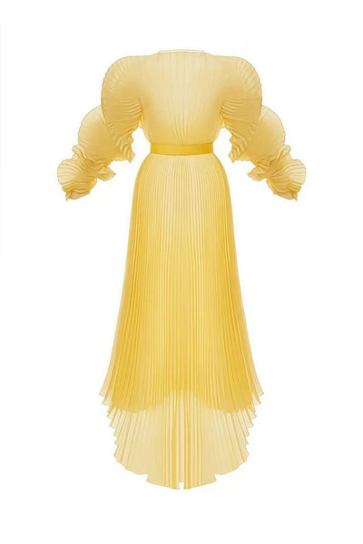 Vestido Largo Plisado Transparente para Embarazadas con Vientre Pronunciado - Image 16