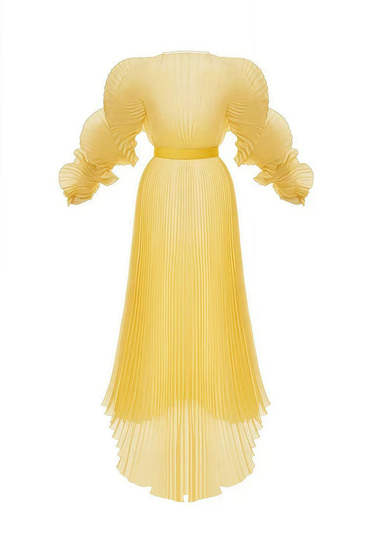Vestido Largo Plisado Transparente para Embarazadas con Vientre Pronunciado - Image 16