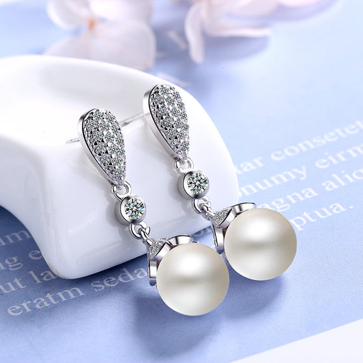 Aretes de Perlas Largas Elegantes - Image 8