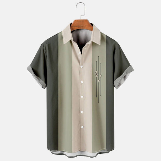 Camisa Hawaiana Estampada Casual para Hombre - Perfecta para Vacaciones de Verano
