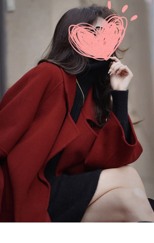 Abrigo Socialite de Moda Otoño-Invierno Largo hasta la Rodilla - Image 15