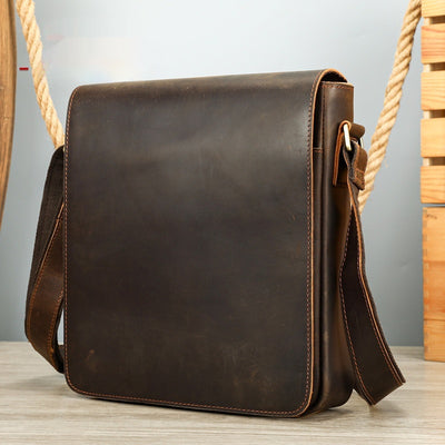 Bolsa Crossbody de Cuero Premium para Hombre - Diseño Versátil y Elegante