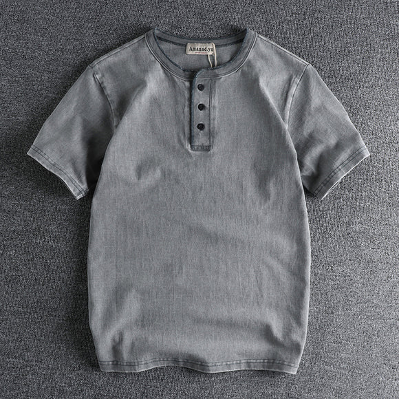 Camiseta Retro de Algodón 100% para Hombre