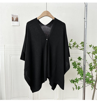 Chaleco Cardigan Tejido Ligero Liso con Hebilla - Prenda Versátil All-Match - Image 18