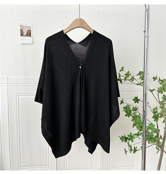 Chaleco Cardigan Tejido Ligero Liso con Hebilla - Prenda Versátil All-Match - Image 18