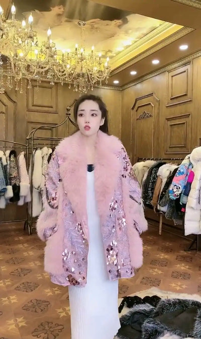 Abrigo Largo de Lana de Cordero para Mujer - Diseño Elegante y Cálido - Image 18