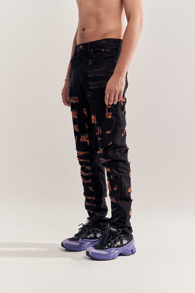Jeans Naranja Destruction - Estilo Urbano Moderno - Image 9