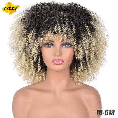 Peluca Afro Rizada Corta 12 Pulgadas - Cabello Natural Africano - Image 7