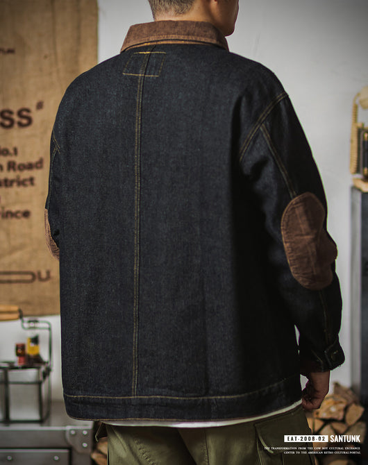 Chaqueta Safari Denim Vintage Lavado - Estilo Tough Guy para Hombre - Image 13