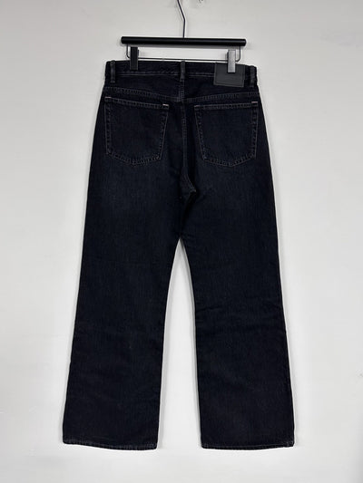 Jeans Rectos Holgados Vintage Desgastados en Negro - Image 12