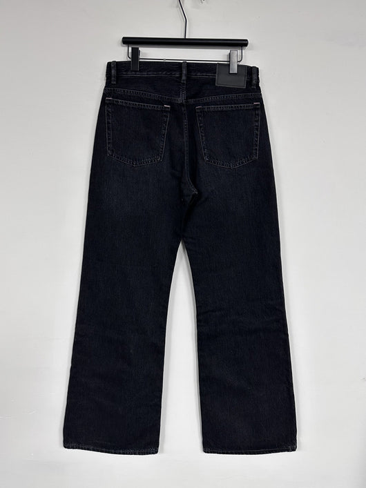 Jeans Rectos Holgados Vintage Desgastados en Negro - Image 12