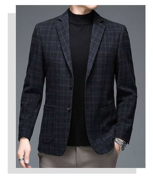 Blazer Cuadros Hombre Elegante para Negocios - Image 16