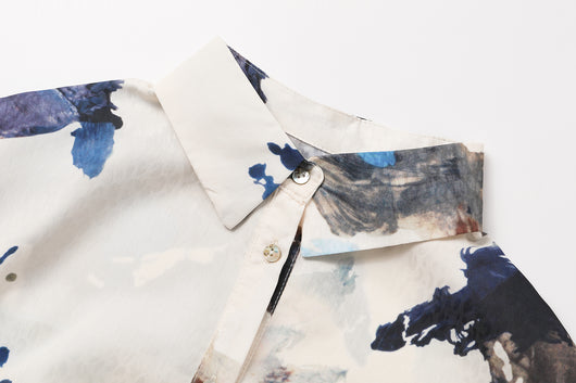 Blusa Suelta de Manga Larga con Estampado Francés de Nicho - Image 6