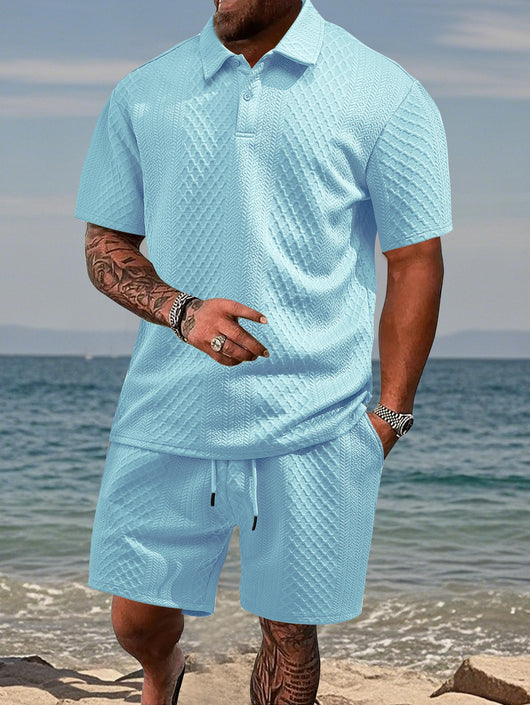 Saco Casual Delgado de Manga Corta para Hombre - Image 22