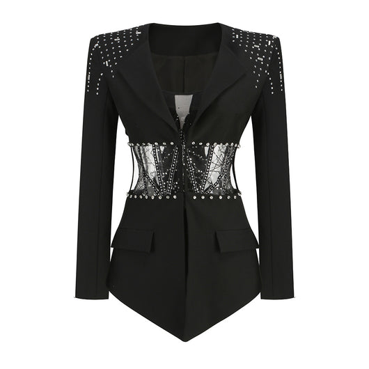 Conjunto Dos Piezas Ajustado con Cutout y Strass - Manga Larga Reductora - Image 17