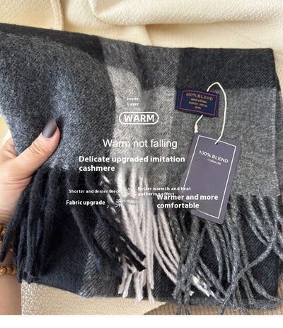Bufanda Cuadros Lujo Cashmere Unisex - Image 40