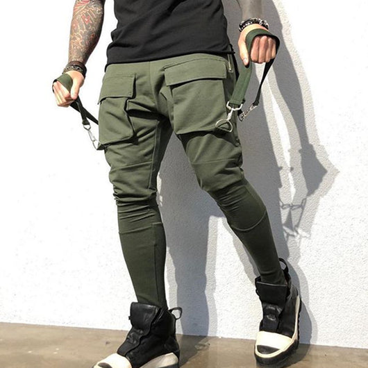 Pantalones de chándal Hip Hop con bolsillos grandes - Image 6