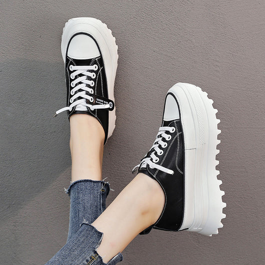 Zapatos Casuales de Cuero con Alzada Interna y Punta Redonda - Image 7