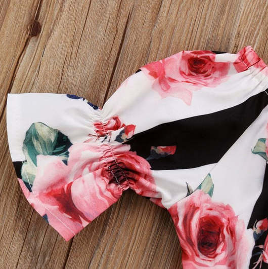 Conjunto de Tops y Shorts a Rayas para Niñas - Image 9