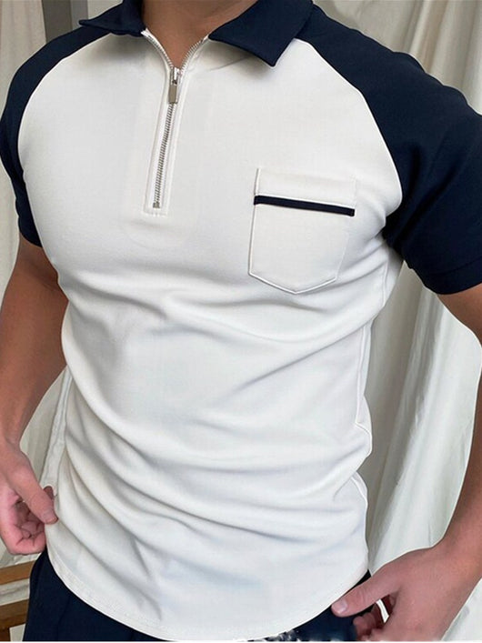 Polo Tejido Jacquard con Cierre - Camiseta Elegante para Hombre - Image 4