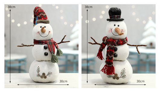 Muñeco de Nieve Navideño de Peluche con Bufanda y Capucha - Image 18