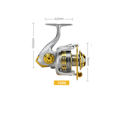 Carrete Giratorio CNC de Metal Completo para Caña de Pesca Marina - Image 7