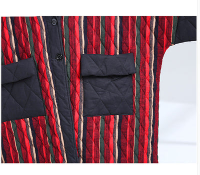 Abrigo Acolchado Suelto Estampado Talla Grande - Image 12