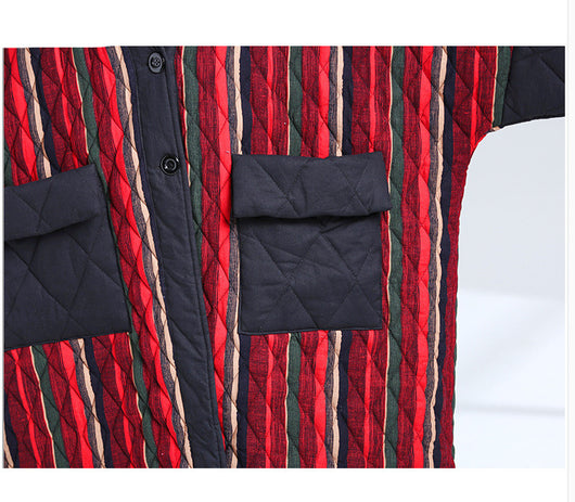 Abrigo Acolchado Suelto Estampado Talla Grande - Image 12