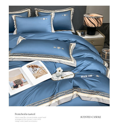 Juego de Cama de Algodón 100% Lujo Ligero - Cuatro Piezas Todas las Estaciones - Image 19