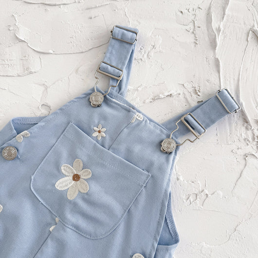 Pelele Infantil sin Mangas con Bordado Floral - Image 11
