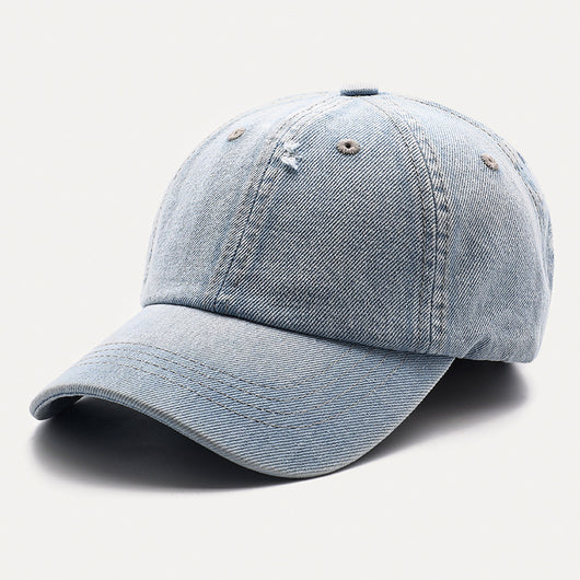 Gorra de Béisbol Denim con Agujeros Unisex Estilo Coreano - Image 6