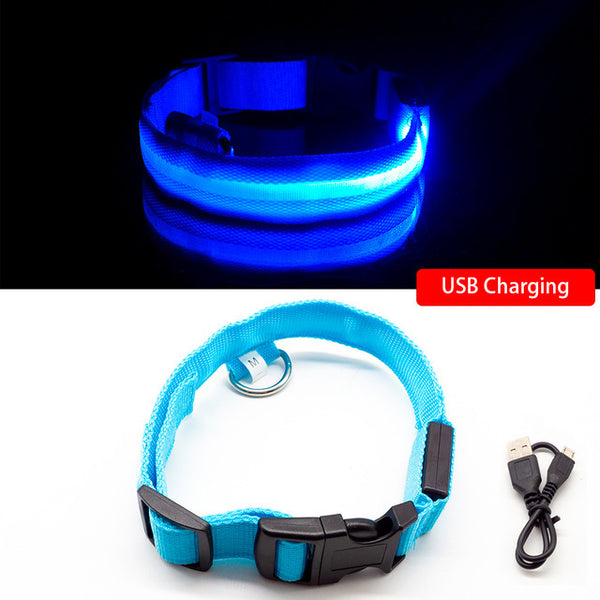 Collar LED Recargable para Mascotas