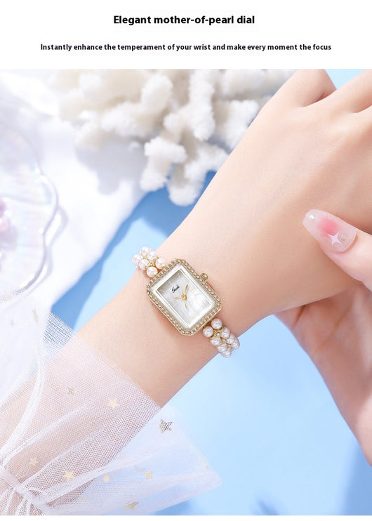 Reloj de Cuarzo Creativo para Mujer con Perlas de Concha - Image 20