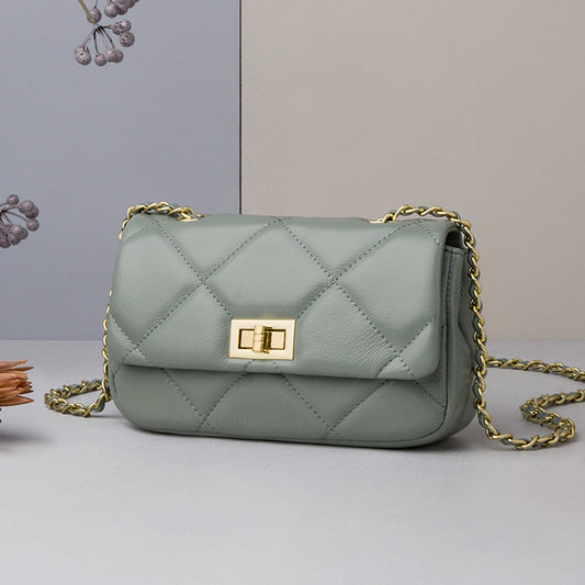 Bolso Cuadrado Pequeño para Mujer con Cadena Rombo Verano - Image 2