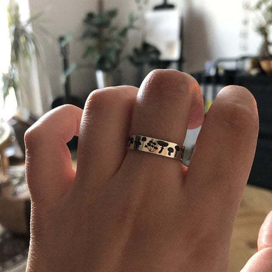 Anillo Vintage de Personalidad Simple para Mujer