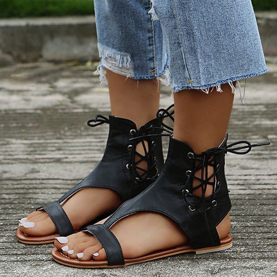 Sandalias Planas Estilo Romano Tallas Grandes - Cómodas y Versátiles - Image 3