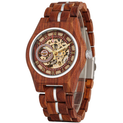 Reloj Automático para Hombre con Esfera Calada de Estilo Romano - Image 4