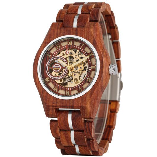 Reloj Automático para Hombre con Esfera Calada de Estilo Romano - Image 4