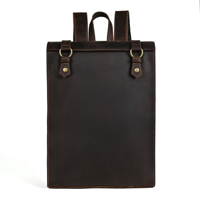 Mochila Vintage de Cuero Crazy Horse Grande para Hombre - Image 5