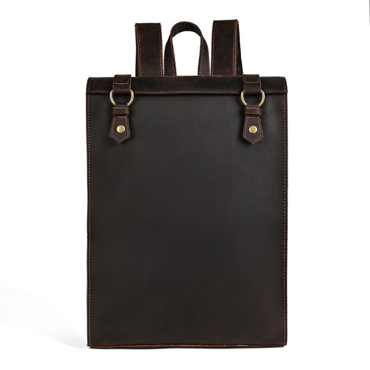 Mochila Vintage de Cuero Crazy Horse Grande para Hombre - Image 5