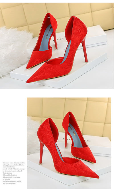 Zapatos Stiletto Elegantes con Punta Fina y Abertura Lateral - Image 18