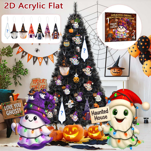 Adorno Navideño Muñeca Fantasma Calabaza en Caja Sorpresa - Image 22