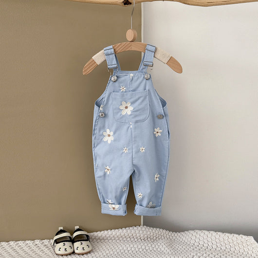 Pelele Infantil sin Mangas con Bordado Floral - Image 18