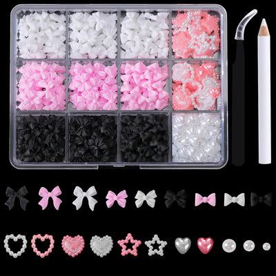Set de Adornos Navideños de Resina con Lazos y Moños Mixtos - Image 26