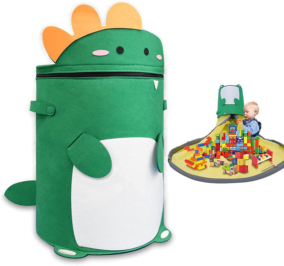 Bolsa de Almacenamiento 2 en 1 con Tapete de Juego y Cordón