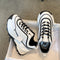 Zapatillas Deportivas Casual Blancas con Suela Gruesa para Mujer