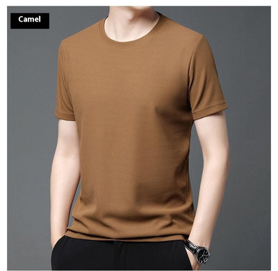 Playera Holgada de Cuello Redondo con Textura Waffle para Hombre - Image 28